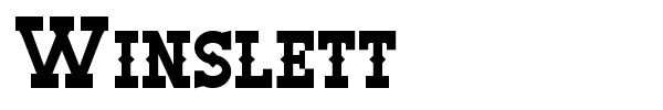 Winslett font preview